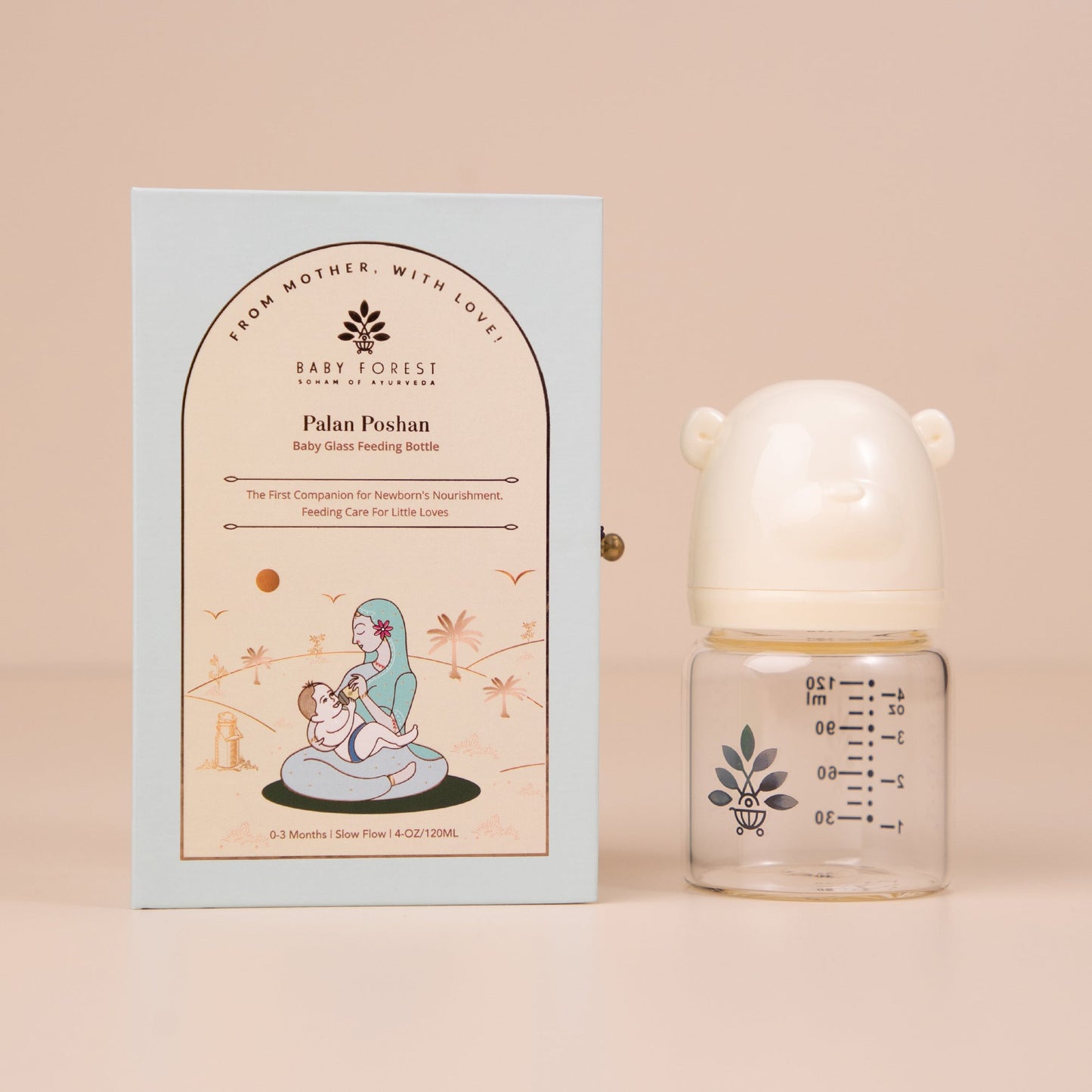 Baby Forest Palan Poshan Baby Glass Feeding Bottle