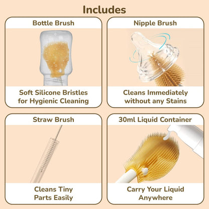 R for Rabbit Hygo Care Jumbo Baby Bottle Cleaner Brush Set