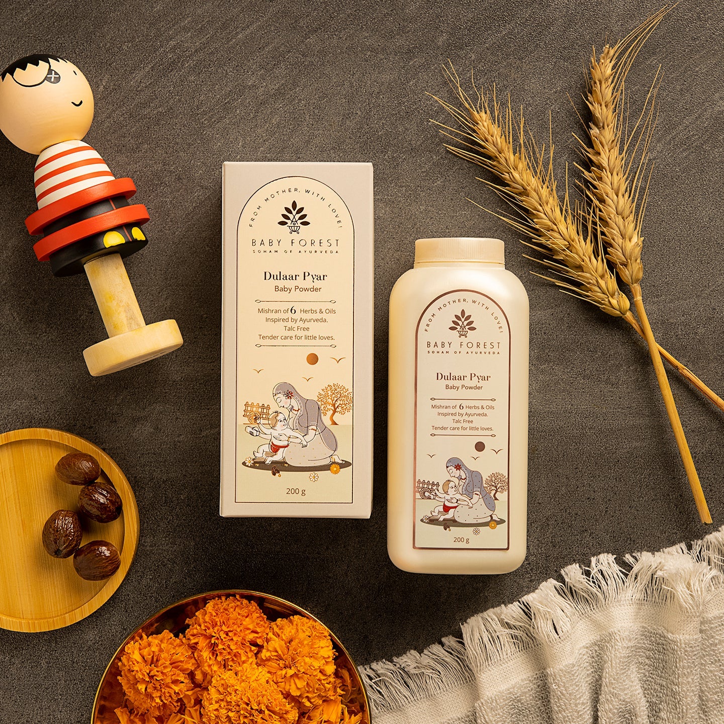 Baby Forest Dulaar Pyar Talc-Free Baby Powder