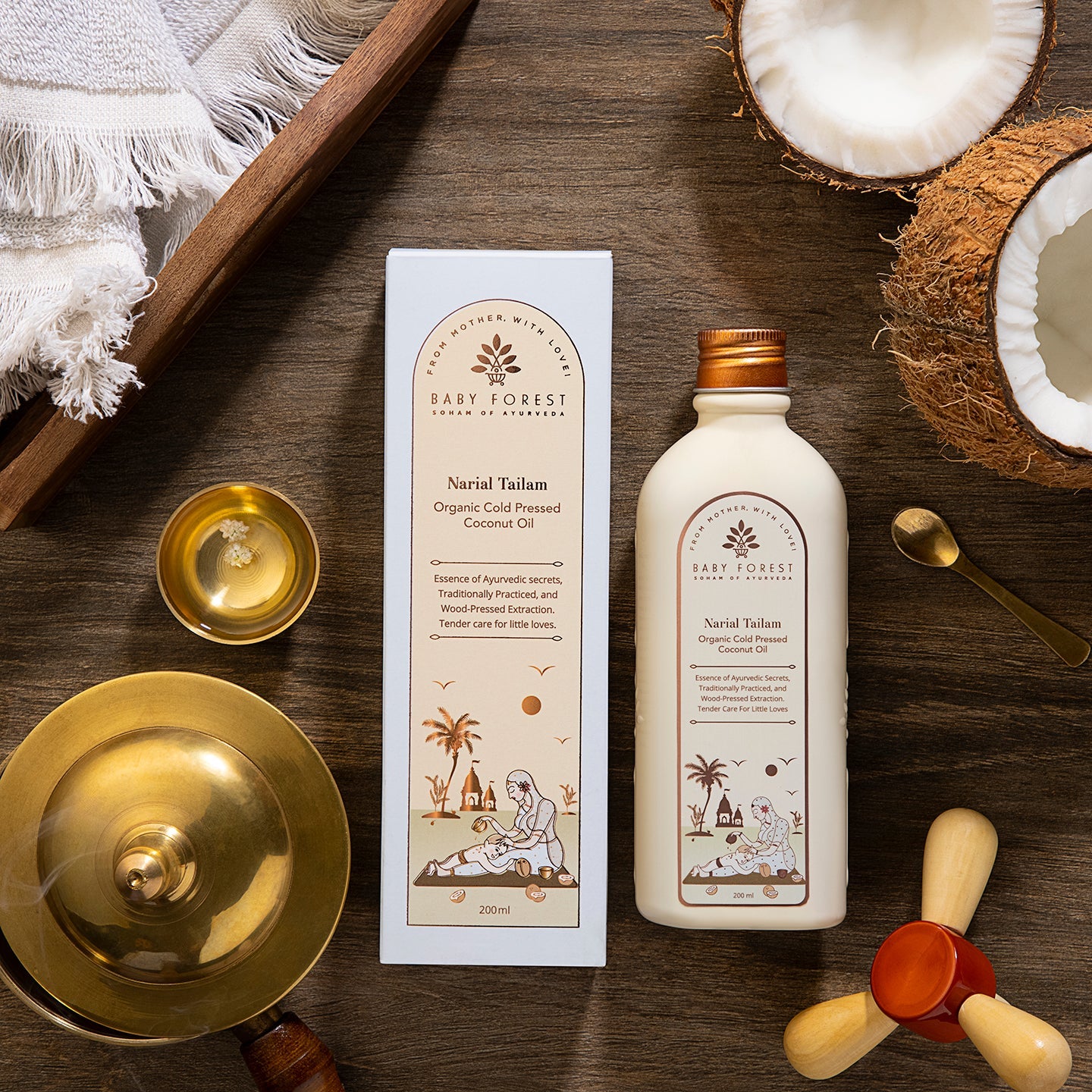 Baby Forest Narial Tailam Organic Cold Pressed Coconut Oil