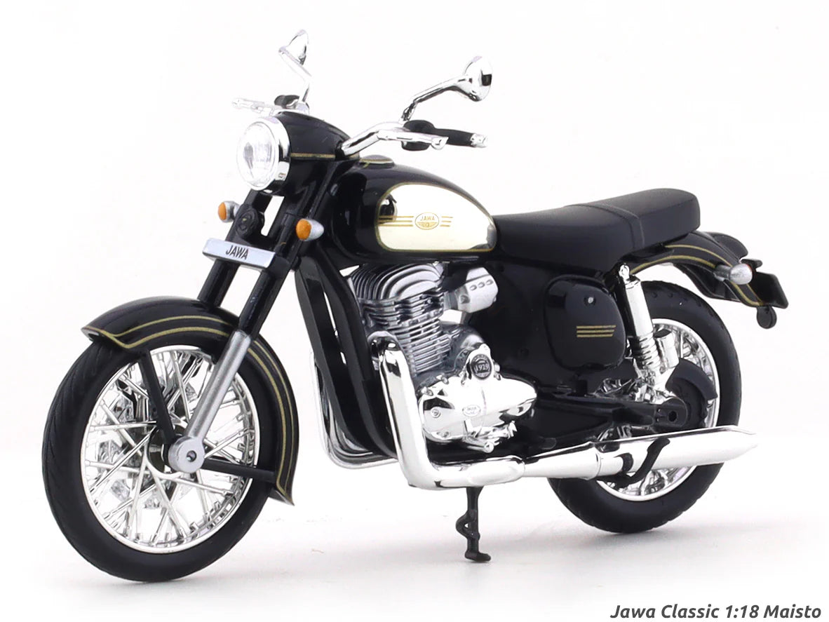 Maisto Jawa Classic Black 1:18 Scale Diecast Model