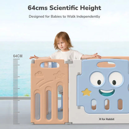 R for Rabbit Joyland Playard For Kids 14-Panel Playard