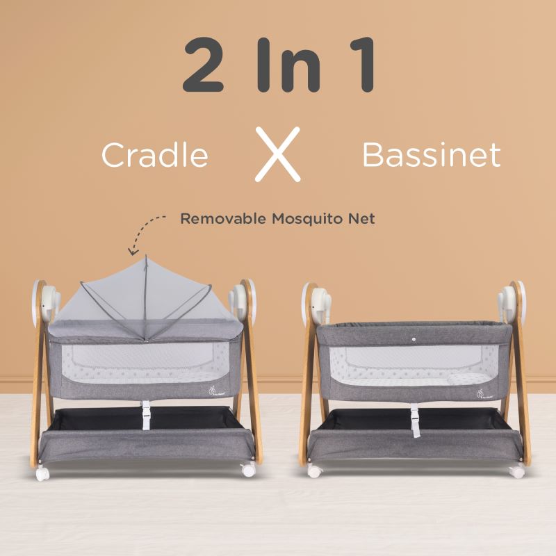 R for Rabbit Lullabies Woodsy Electric Cradle For Babies