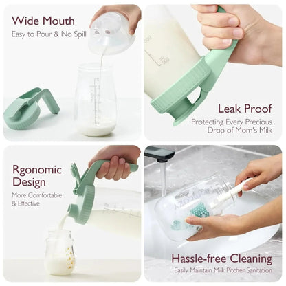 Momcozy Breastfeeding Access Breast Milk Storage Container Green