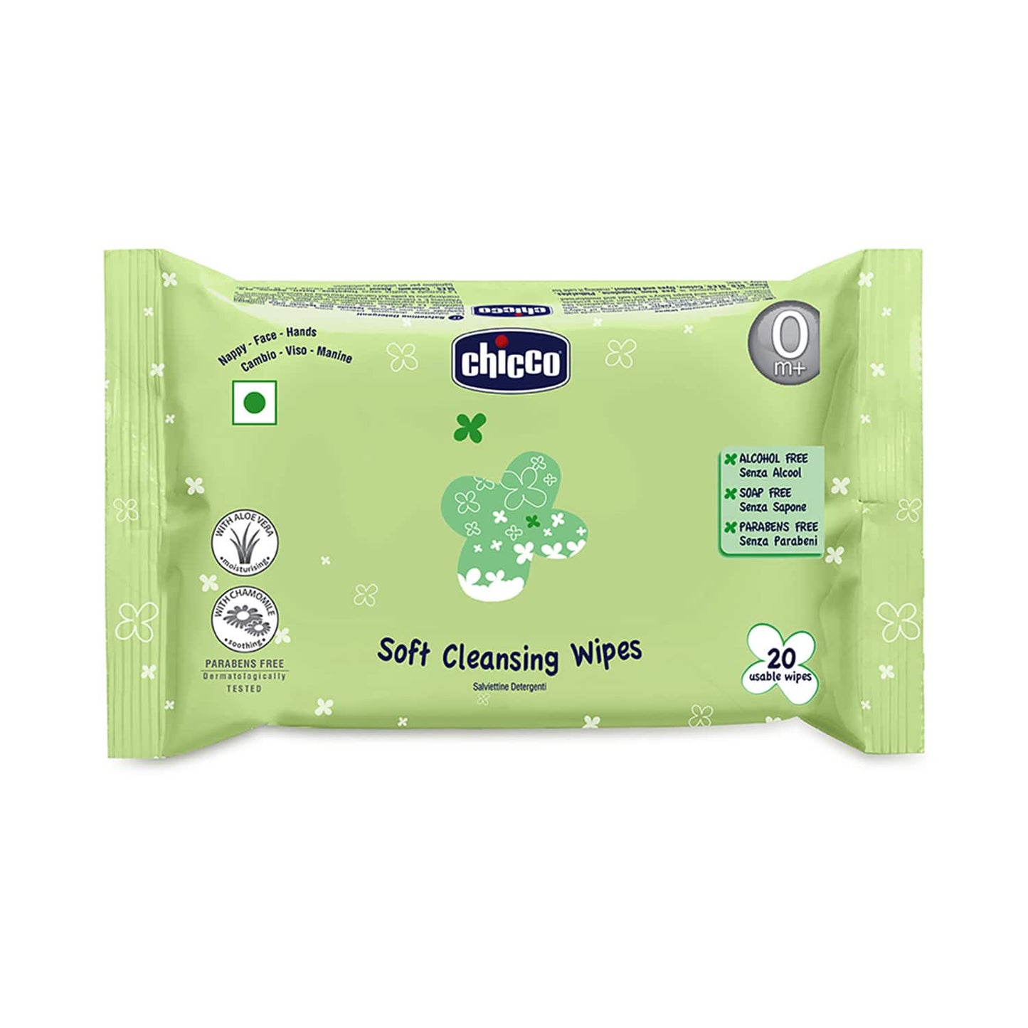 Chicco Baby Moments Wipes 20Pcs