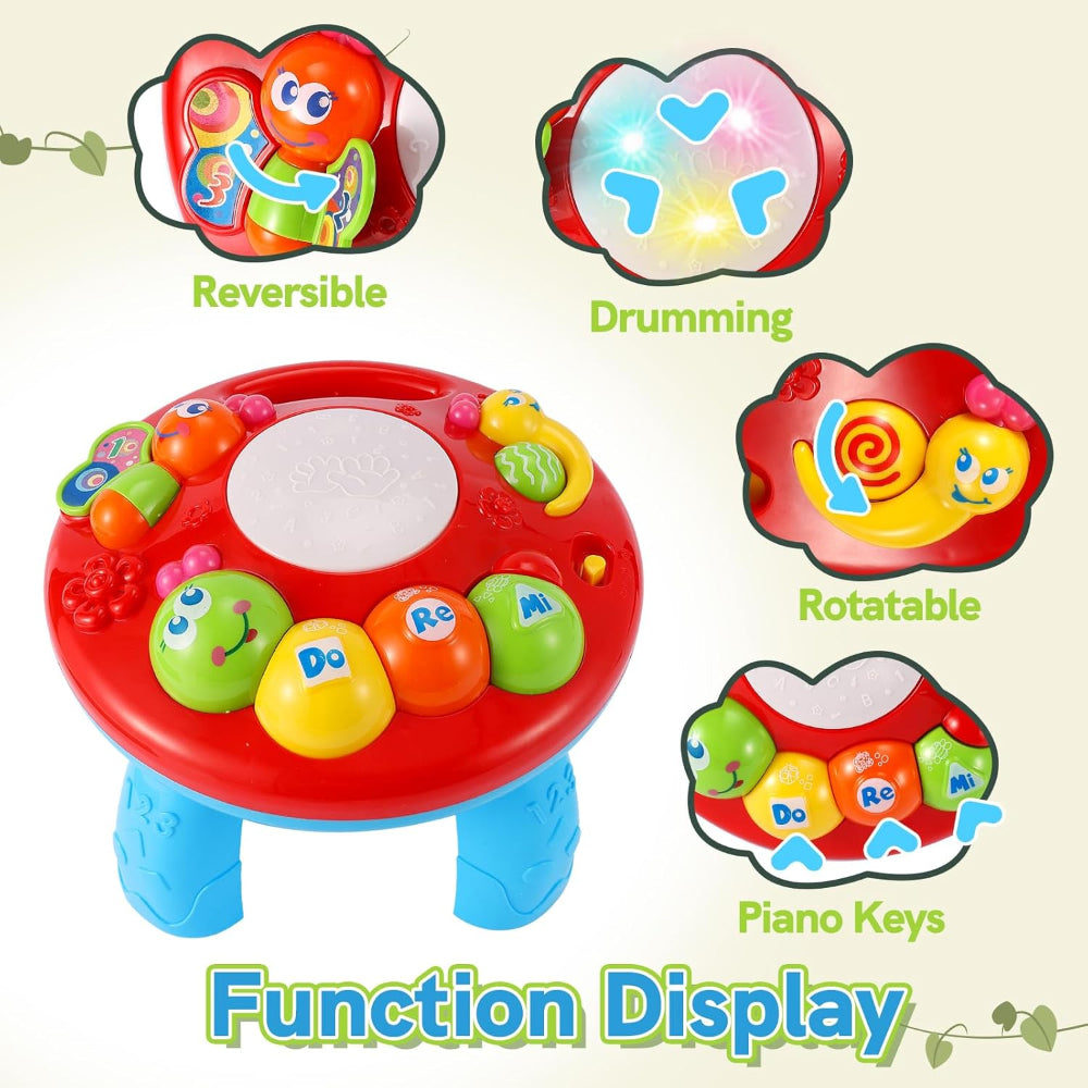 Open Ended Caterpillar Learning Table