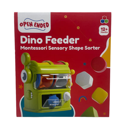 Open Ended Dino Feeder - Montessori Sensory Shape Sorter