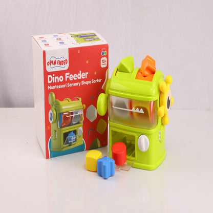 Open Ended Dino Feeder - Montessori Sensory Shape Sorter