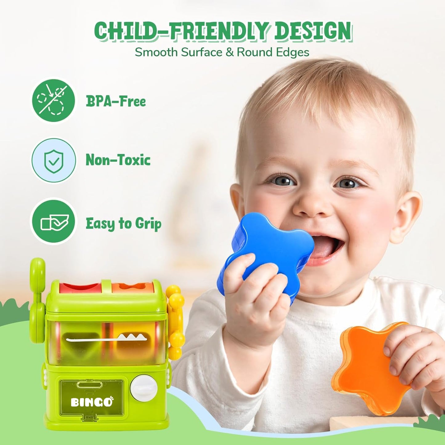 Open Ended Dino Feeder - Montessori Sensory Shape Sorter