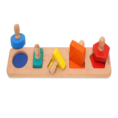 Open Ended First Jumbo Knob Wooden Shape Puzzle