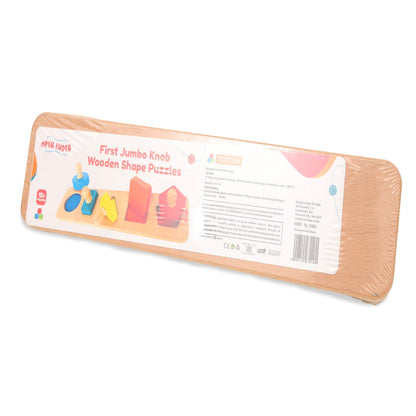 Open Ended First Jumbo Knob Wooden Shape Puzzle