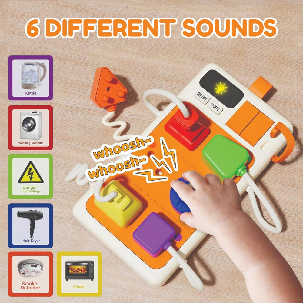 Open Ended Montessori Plug & Play Busy Board