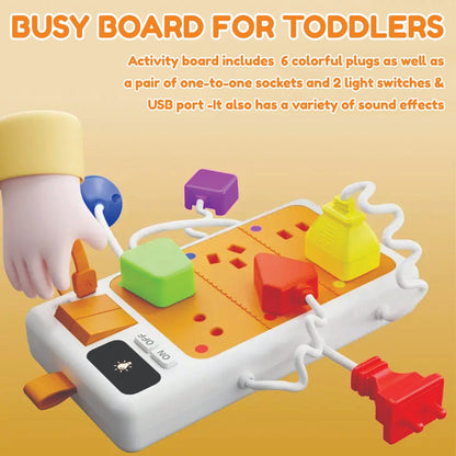 Open Ended Montessori Plug & Play Busy Board