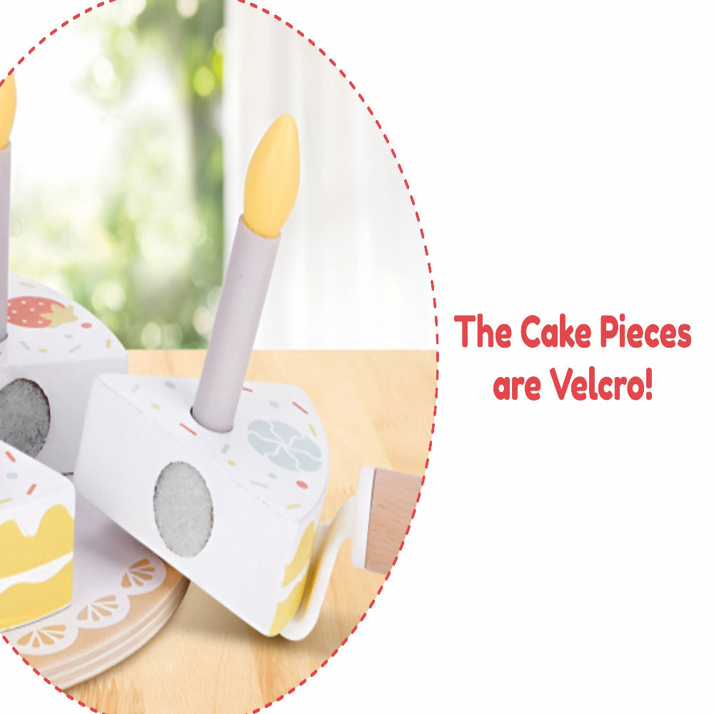 Open Ended Wooden Birthday Cake Set -21 Pieces