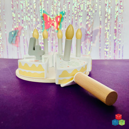 Open Ended Wooden Birthday Cake Set -21 Pieces