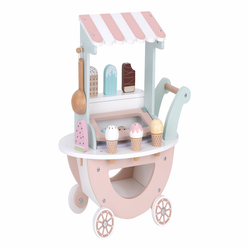 Open Ended Wooden Ice Cream Cart