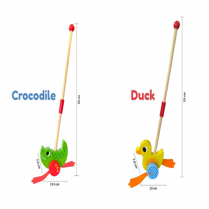 Open Ended Wooden Push Toy