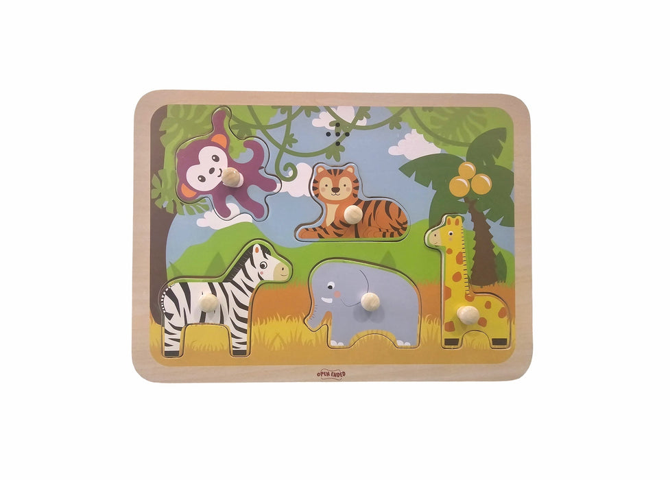 Toycra Open Ended Wooden Sound Puzzle - Jungle