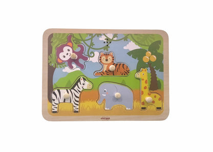 Toycra Open Ended Wooden Sound Puzzle - Jungle