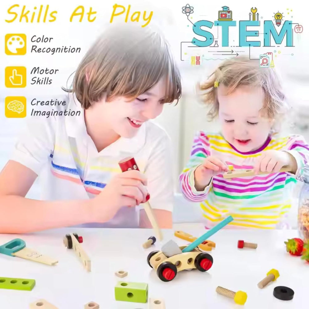 Open Ended Wooden Toolkit Suitcase