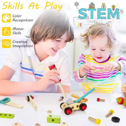 Open Ended Wooden Toolkit Suitcase