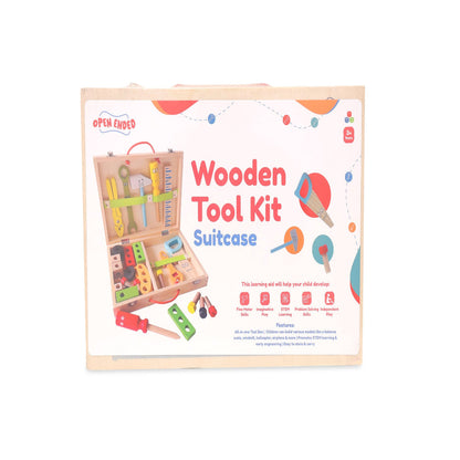 Open Ended Wooden Toolkit Suitcase