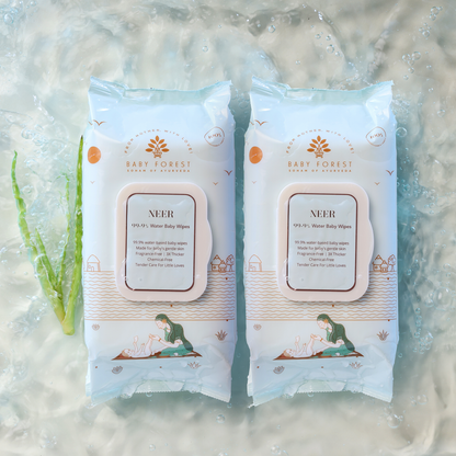 Baby Forest Neer 99.9% Water Baby Wipes (Pack of 2)