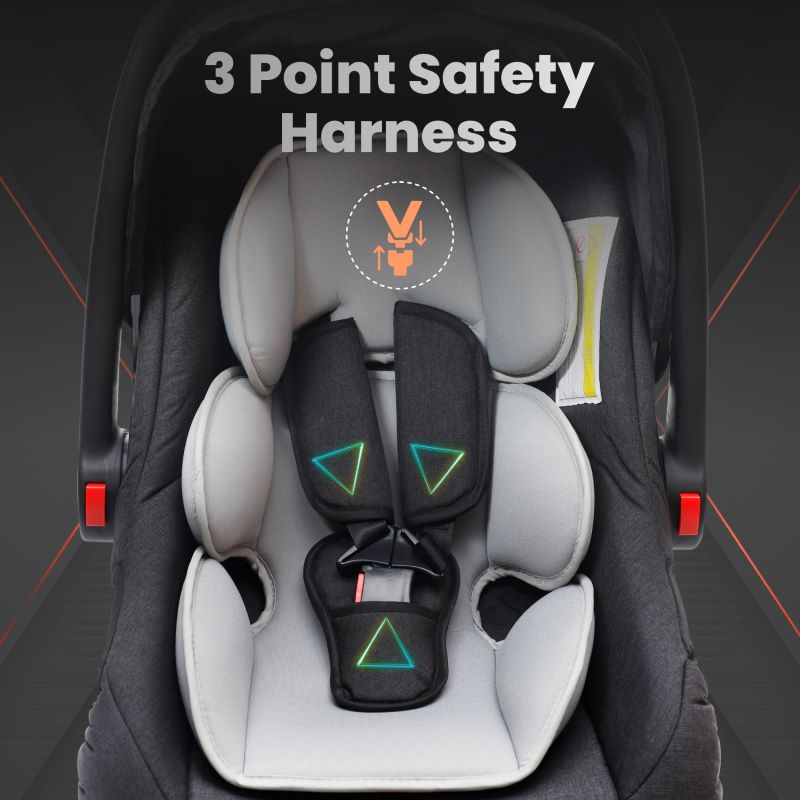R for Rabbit Picaboo Grand 4 in 1 Multipurpose Baby Carry Cot Cum Car Seat