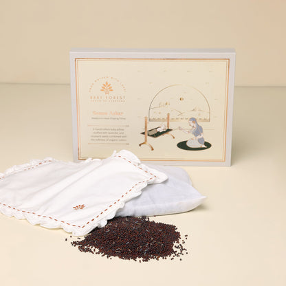 Baby Forest Somya Aakar Newborn’s Head-Shaping Mustard Pillow