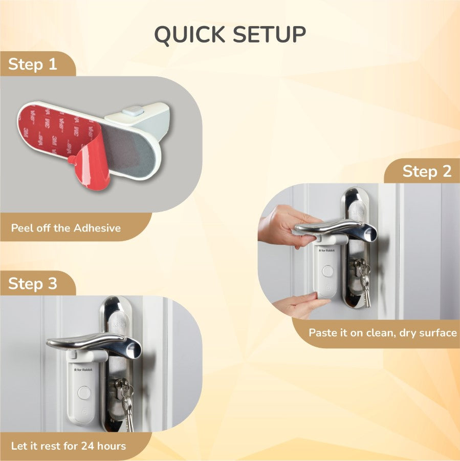 R for Rabbit Protector Plus Door Handle Stopper – Child Safety Lock for Door Levers