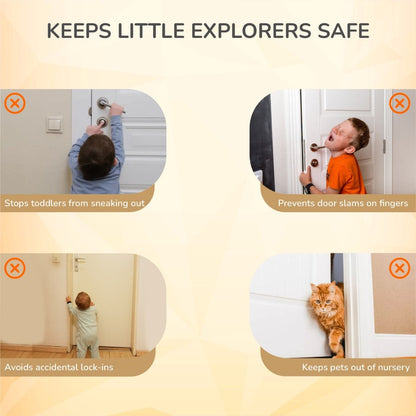 R for Rabbit Protector Plus Door Handle Stopper – Child Safety Lock for Door Levers