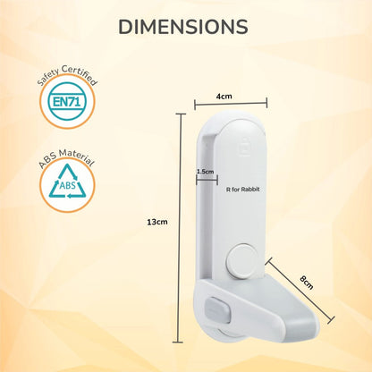 R for Rabbit Protector Plus Door Handle Stopper – Child Safety Lock for Door Levers