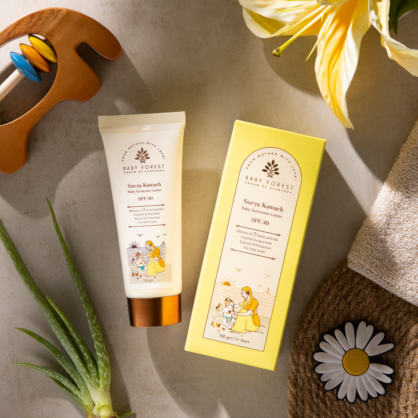 Baby Forest Surya Kawach Baby Sunscreen Lotion