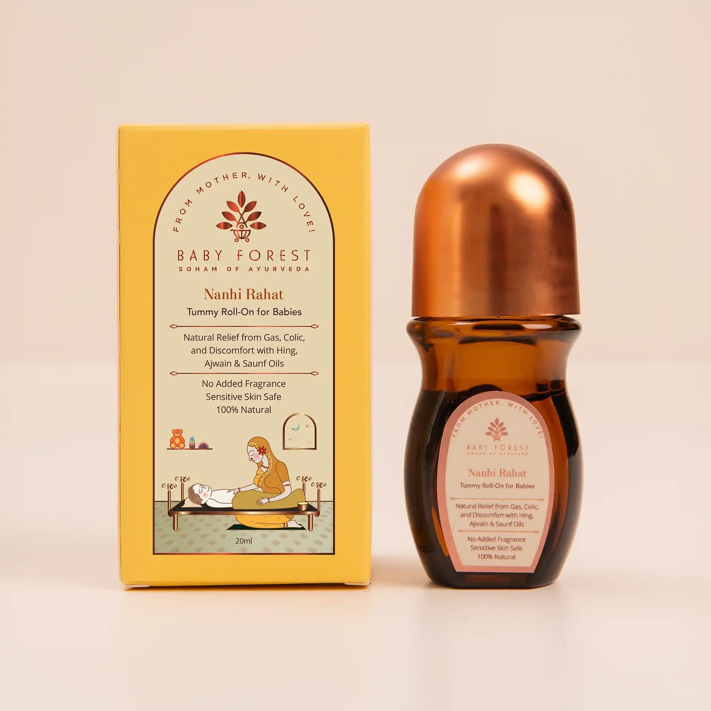Baby Forest Nanhi Rahat Tummy Roll-On for Babies 20m