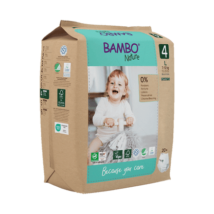 Bambo Nature Premium Baby Pants Diapers for Baby Large Size (7-12 Kgs)