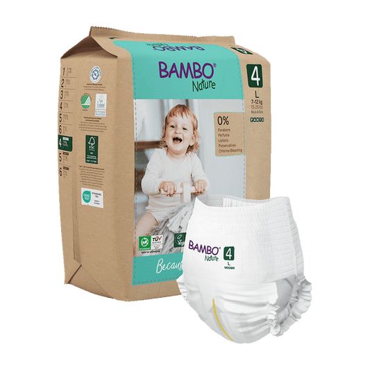 Bambo Nature Premium Baby Pants Diapers for Baby Large Size (7-12 Kgs)