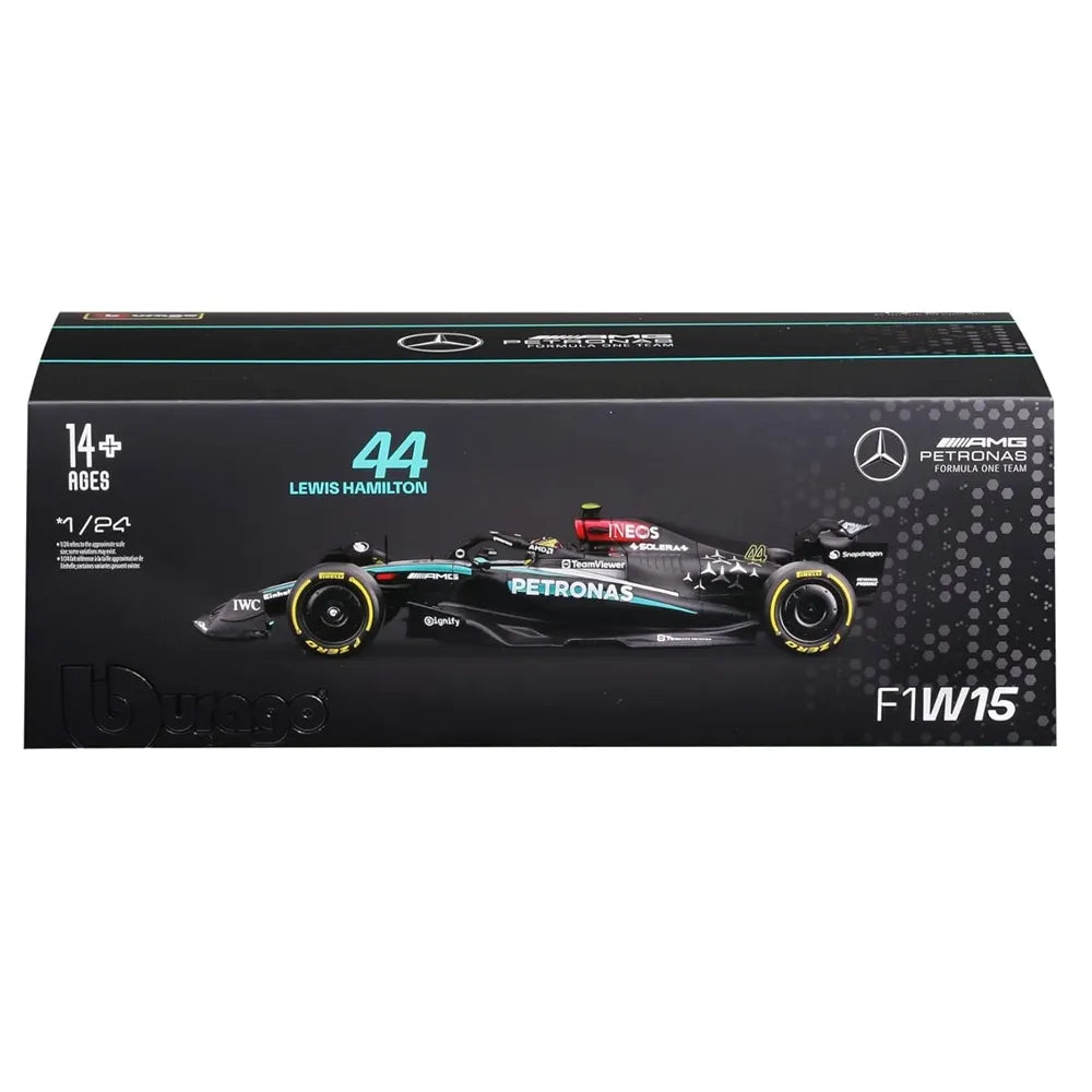 Bburago 1/24 Mercedes-AMG F1 W15 #44 Lewis Hamilton Diecast Model