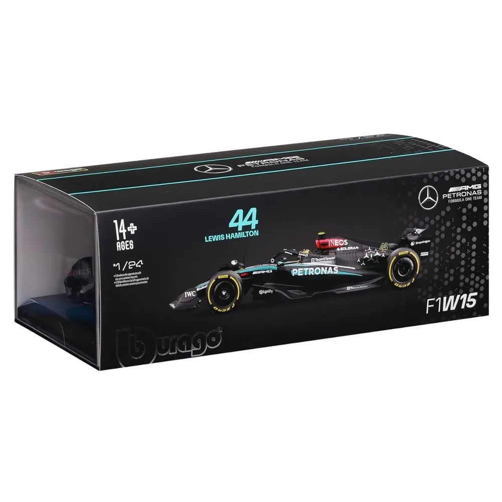 Bburago 1/24 Mercedes-AMG F1 W15 #44 Lewis Hamilton Diecast Model