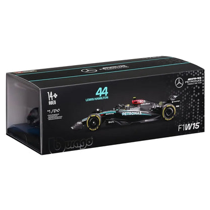 Bburago 1/24 Mercedes-AMG F1 W15 #44 Lewis Hamilton Diecast Model