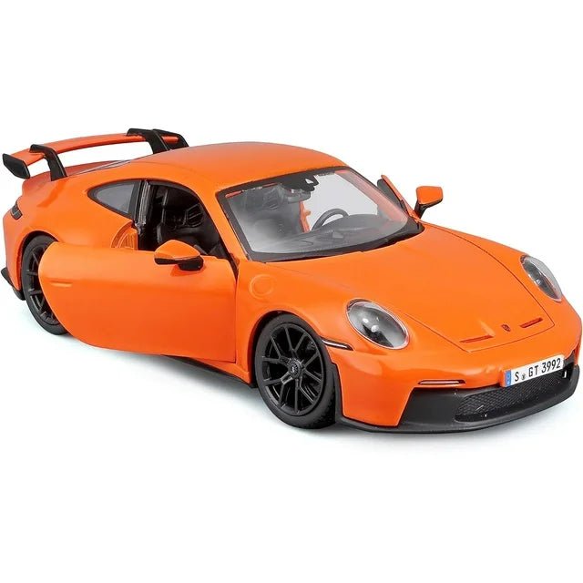 Bburago 1/24 Scale 2022 Porsche 911 GT3 (Orange) Diecast Car Model