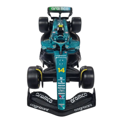 Bburago 1:43 Scale Aramco Aston Martin AMR25 2025 Formula 1 Model #14 Fernando Alonso