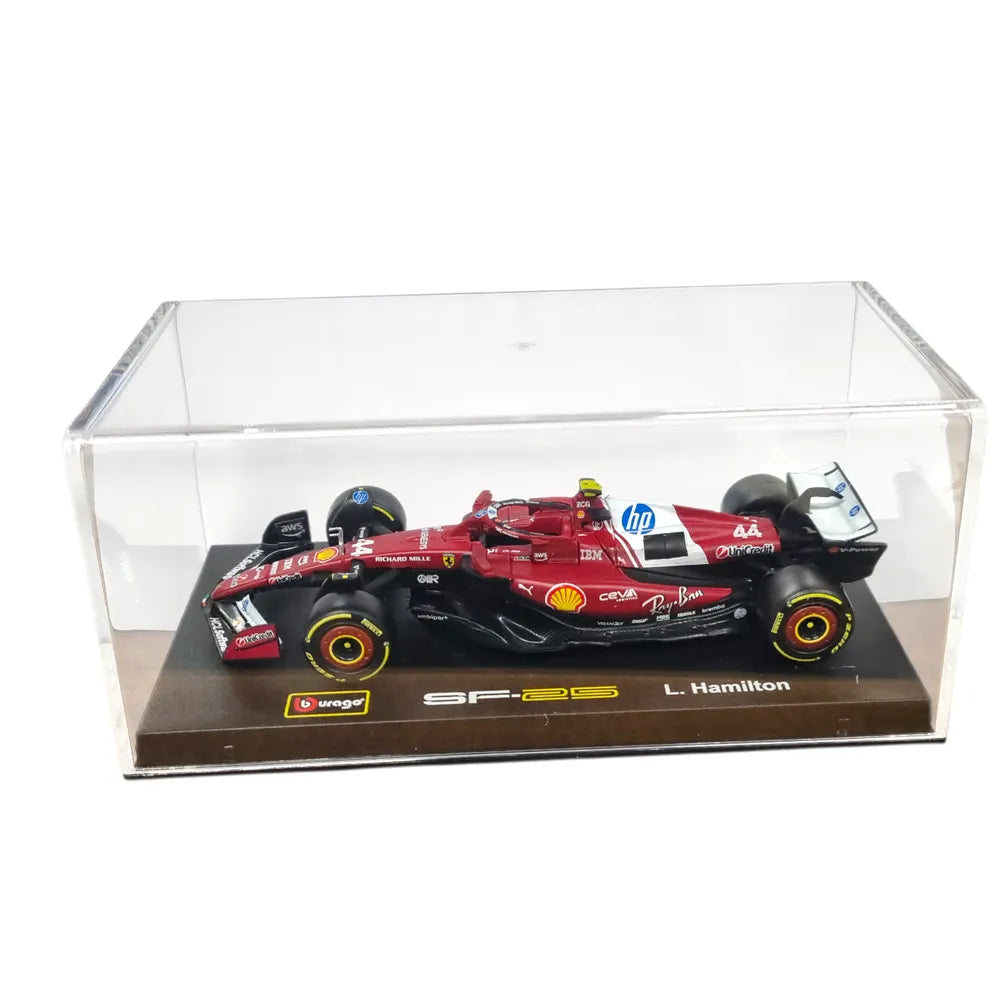 Bburago 1:43 Scale Scuderia Ferrari 2025 SF-25 Formula 1 Model #44 Lewis Hamilton