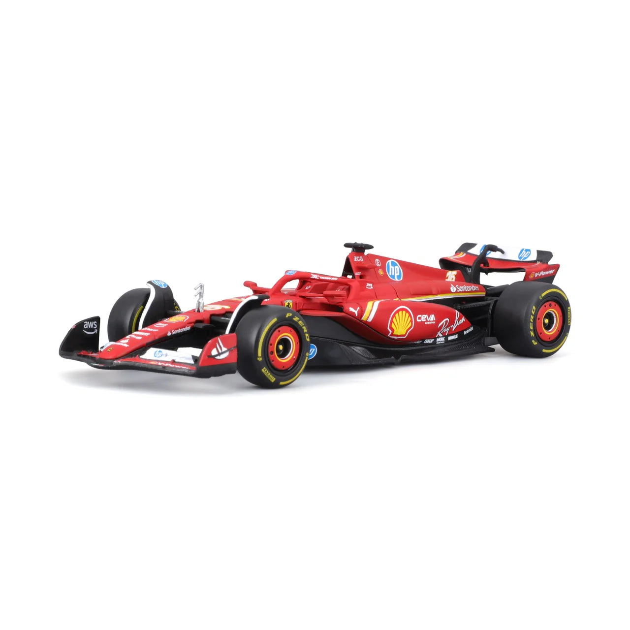 Bburago 1/43 Scale Scuderia Ferrari 2024 SF24 Formula 1 Model #16 Charles Leclerc