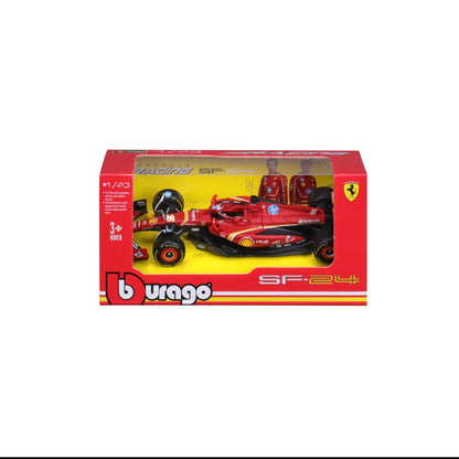 Bburago 1/43 Scale Scuderia Ferrari 2024 SF24 Formula 1 Model #16 Charles Leclerc
