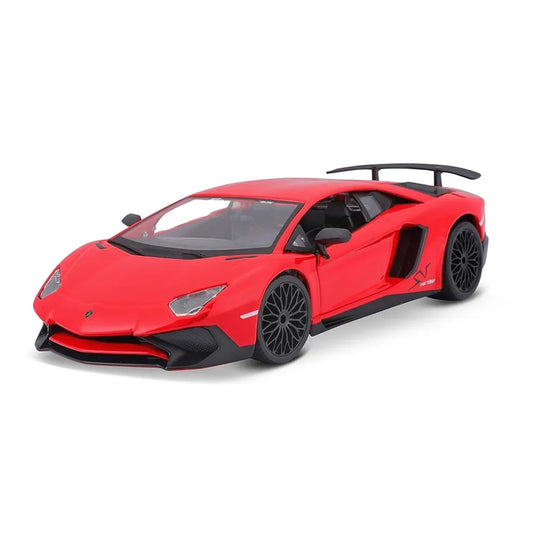 Bburago 1/24 Scale Lamborghini Aventador SV Coupe Diecast Car Red