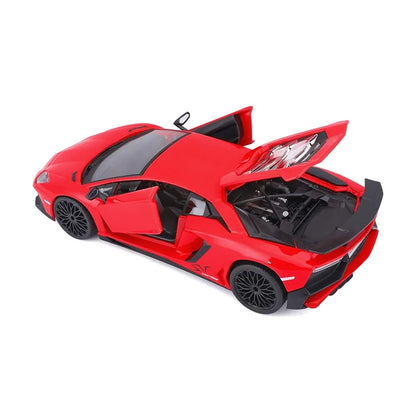 Bburago 1/24 Scale Lamborghini Aventador SV Coupe Diecast Car Red