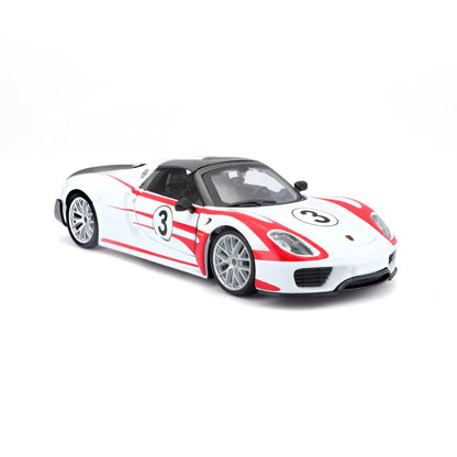 Bburago 1/24 Scale Porsche 918 Weissach Diecast Car