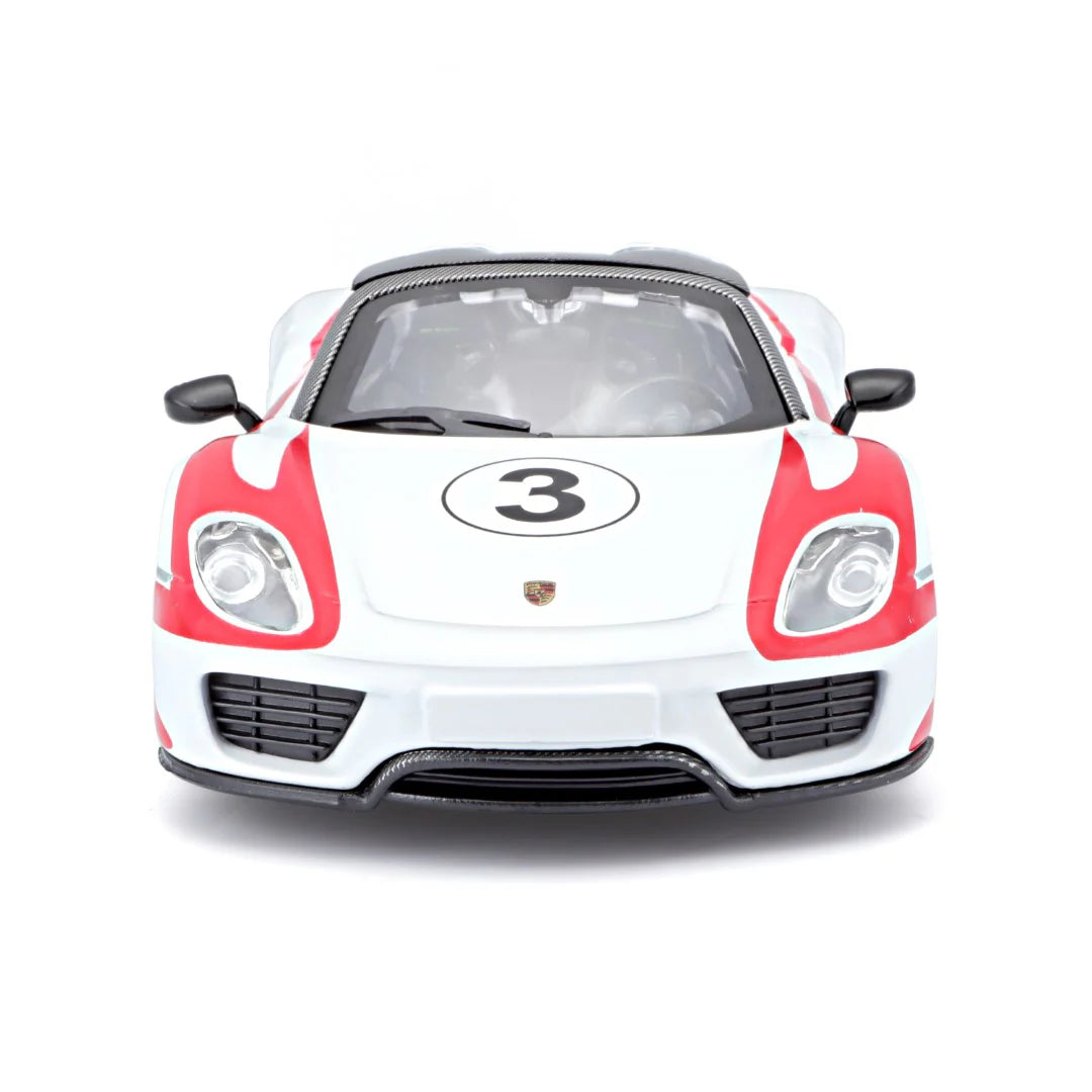 Bburago 1/24 Scale Porsche 918 Weissach Diecast Car