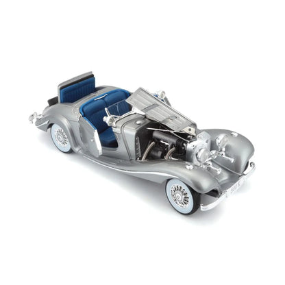 Maisto 1:18 Scale Mercedes-Benz 500K Typ Special Roadster 1936 Diecast Car Model Silver