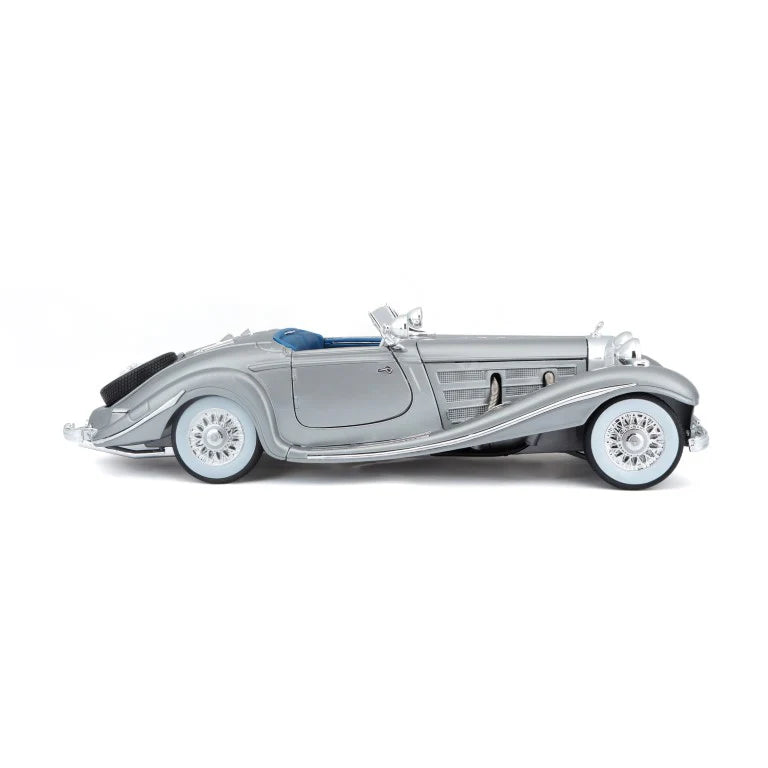 Maisto 1:18 Scale Mercedes-Benz 500K Typ Special Roadster 1936 Diecast Car Model Silver